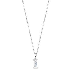 Colgante Plata Lotus LP3054-1/I Letra I Circonitas