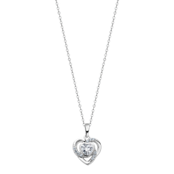 Colgante Plata Lotus LP3055-1/1 Corazón Circonitas
