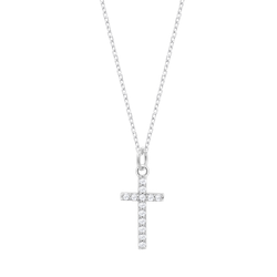 Colgante Plata Lotus LP3066-1/1 Cruz Circonitas