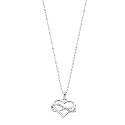 Colgante Plata Lotus LP3307-1/1 Infinito - Corazón Circonitas Entrelazados