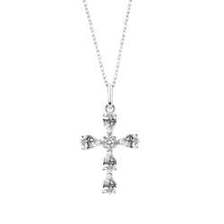 Colgante Plata Lotus LP3556-1/1 Cruz Circonitas