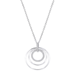 Colgante Plata Lotus LP3584-1/1 Aros Circonitas