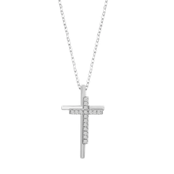 Colgante Plata Lotus LP3624-1/1 Cruz Circonitas