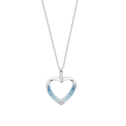 Colgante Plata Lotus LP3718-1/1 Corazón Circonitas Azules