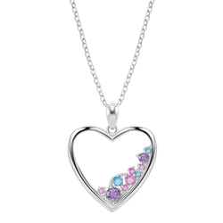 Colgante Plata Lotus LP3720-1/1 Corazón Circonitas Multicolor