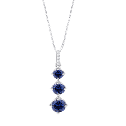 Colgante Plata Lotus LP3785-1/2 Circonitas Azules