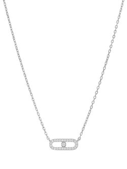 Colgante Plata Marea Mujer D04107/AN Óvalo Circonitas
