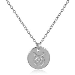 Colgante Plata Mujer 10mm COZ0155RH Zodiaco Tauro Circonitas