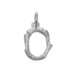 Colgante Plata Mujer 15mm CG00057RHO Letra O