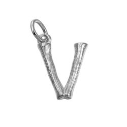 Colgante Plata Mujer 15mm CG00057RHV Letra V