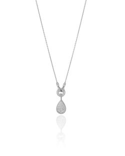 Colgante Plata Mujer 16mm COZ0374RH Gota Circonitas