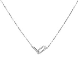 Colgante Plata Mujer 17mm COZ0360RH Eslabones Circonitas