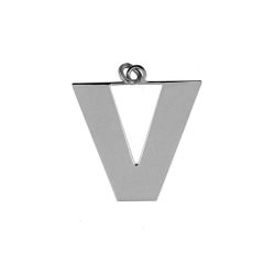 Colgante Plata Mujer 20mm CG00052RHV Letra V