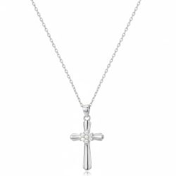Colgante Plata Mujer 21mm COZ0409RH Cruz Circonitas