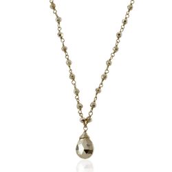 Colgante Plata Mujer 6x4mm COM0007PLPI Piedra Mineral Pirita