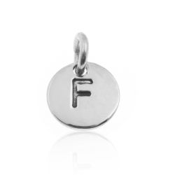 Colgante Plata Mujer 8mm CH00065RHF Letra F