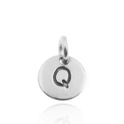 Colgante Plata Mujer 8mm CH00065RHQ Letra Q