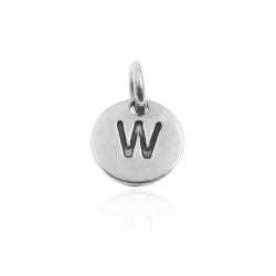 Colgante Plata Mujer 8mm CH00065RHW Letra W