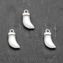 Colgante Plata Mujer CHM0003RHNA Cuerno Piedras Minerales Nácar (1) Unidad