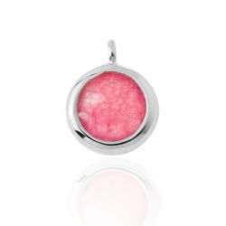 Colgante Plata Mujer CHM0004RHRU Piedra Mineral Rubí