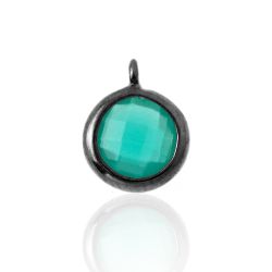 Colgante Plata Mujer CHM0004RUOV Piedra Mineral Onix Verde