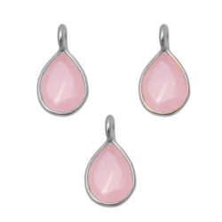 Colgante Plata Mujer CHM0005PLCR Piedras Minerales Cuarzo Rosa (1) Unidad