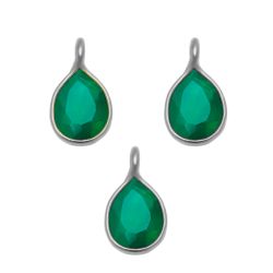 Colgante Plata Mujer CHM0005PLOV Piedras Minerales Onix Verde (1) Unidad