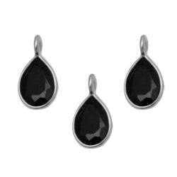 Colgante Plata Mujer CHM0005PLOX Piedras Minerales Onix Negro (1) Unidad