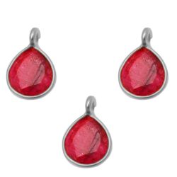Colgante Plata Mujer CHM0005PLRU Piedras Minerales Rubí (1) Unidad