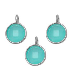 Colgante Plata Mujer CHM0006PLCB Piedras Minerales Calcedonia Azul (1) Unidad