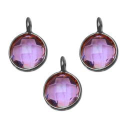 Colgante Plata Mujer CHM0006RUAM Piedras Minerales Amatista (1) Unidad