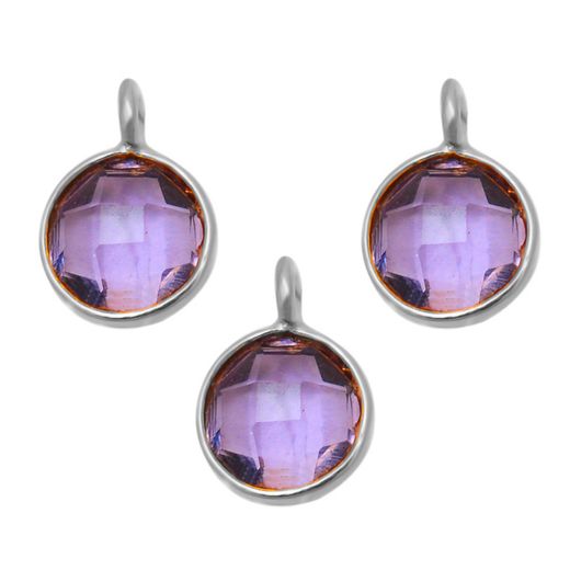 Colgante Plata Mujer CHM0007PLAM Piedra Mineral Amatista (1) Unidad