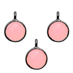 Colgante Plata Mujer CHM0007RUCR Piedra Mineral Cuarzo Rosa