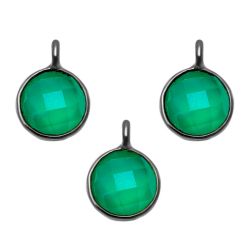 Colgante Plata Mujer CHM0007RUOX Piedra Mineral Onix Negro (1) Unidad