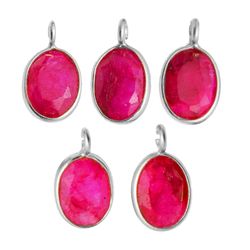 Colgante Plata Mujer CHM0008PLRU Piedra Mineral Rubí (1) Unidad