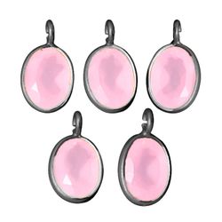 Colgante Plata Mujer CHM0008RUCR Piedra Mineral Cuarzo Rosa (1) Unidad