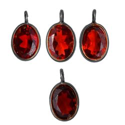 Colgante Plata Mujer CHM0008RUGR Piedra Mineral Granate