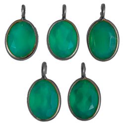 Colgante Plata Mujer CHM0008RUOV Piedra Mineral Onix Verde (1) Unidad