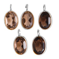 Colgante Plata Mujer CHM0009PLCH Piedra Mineral Cuarzo Ahumado (1) Unidad