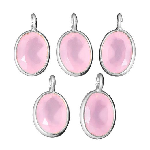 Colgante Plata Mujer CHM0009PLCR Piedra Mineral Cuarzo Rosa (1) Unidad
