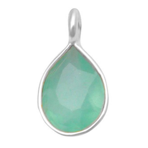 Colgante Plata Mujer CHM0012PLCA Piedras Minerales Calcedonia