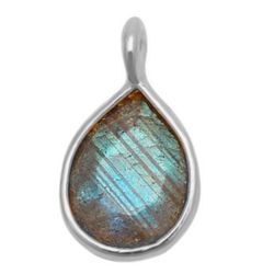 Colgante Plata Mujer CHM0012PLLA Piedras Minerales Labradorita