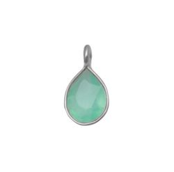 Colgante Plata Mujer CHM0013PLCA Piedras Minerales Calcedonia