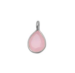 Colgante Plata Mujer CHM0013PLCR Piedras Minerales Cuarzo Rosa