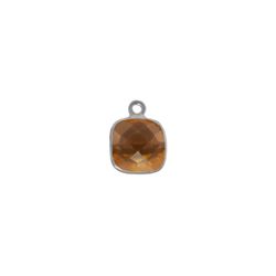 Colgante Plata Mujer CHM0022PLCH Piedras Minerales Cuarzo Ahumado
