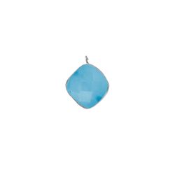 Colgante Plata Mujer CHM0023PLCB Piedra Mineral Calcedonia Azul