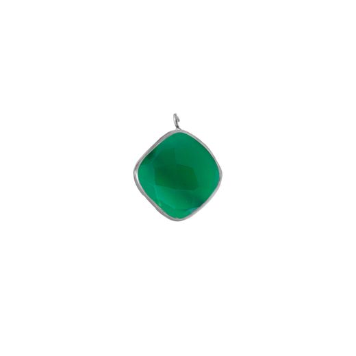 Colgante Plata Mujer CHM0023PLOV Piedra Mineral Onix Verde