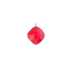 Colgante Plata Mujer CHM0023PLRU Piedra Mineral Rubí