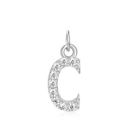 Colgante Plata Mujer CHZ0035RHCZC Letra C Circonitas
