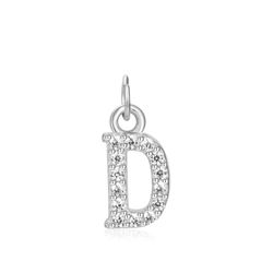 Colgante Plata Mujer CHZ0035RHCZD Letra D Circonitas